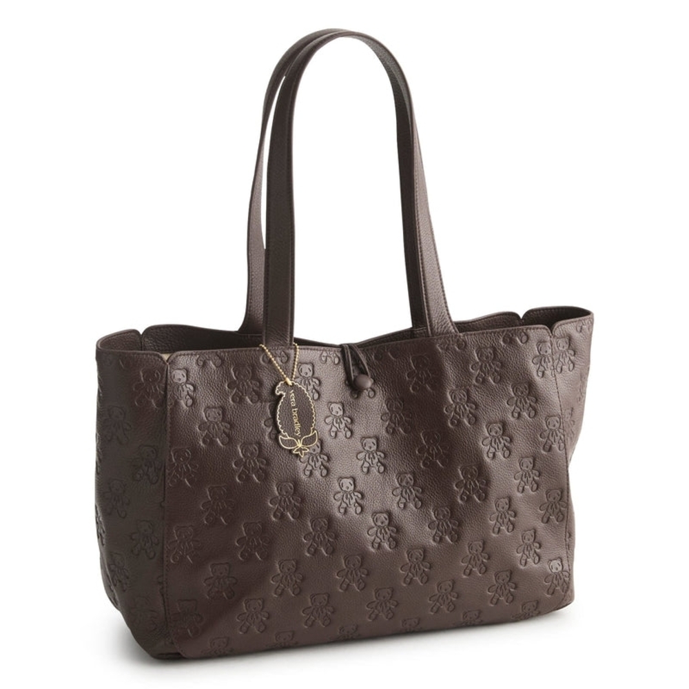 SOLD Vera Bradley Bear Mosaic Leather Tote